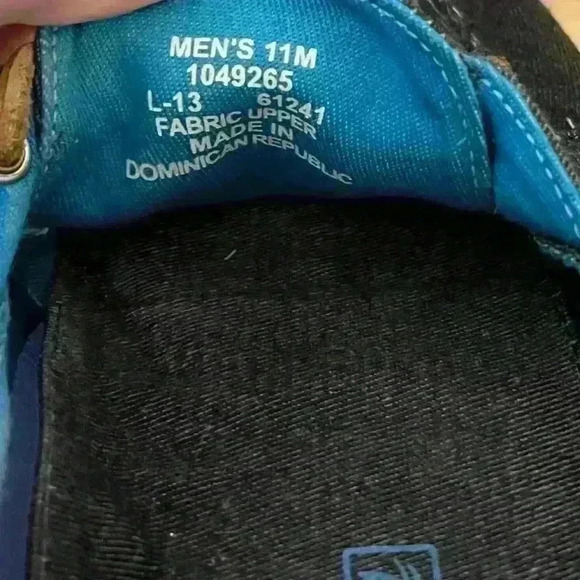 Men's Grey Sperry Slip On Canvas Boat Shoe Sneaker  Size 11 Loafer. - Picture 6 of 8